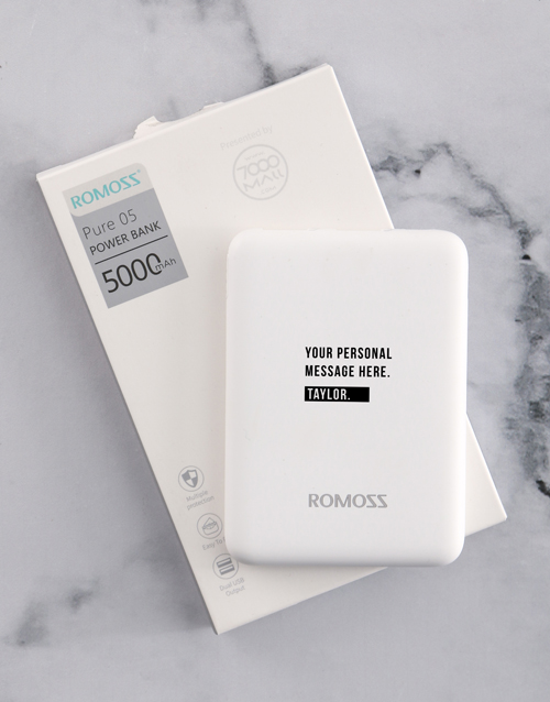 fathers-day Personalised Name Romoss Power Bank