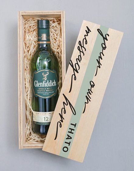 fathers-day Personalised Glenfiddich Printed Crate