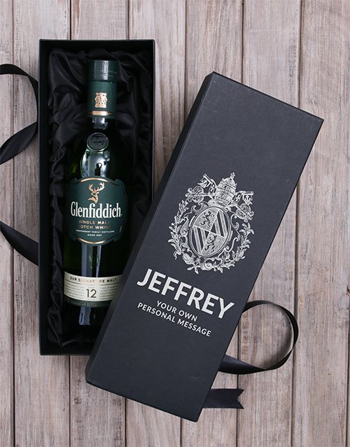 fathers-day Personalised Glenfiddich Wine Box