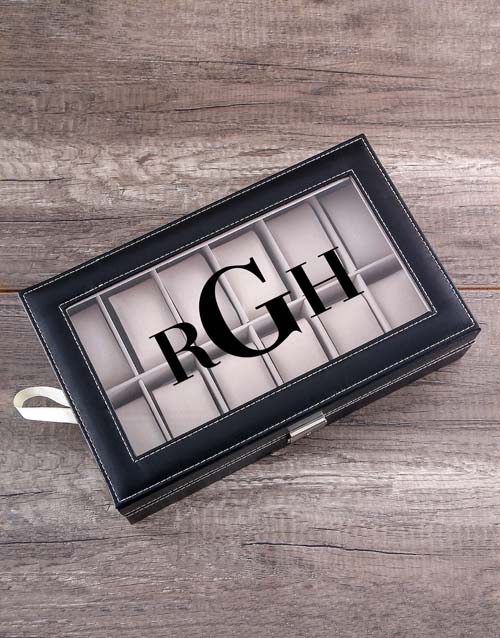 fathers-day Personalised Initials Watch Box