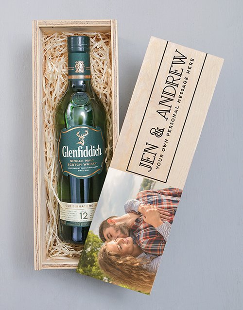 fathers-day Personalised Photo Glenfiddich Crate