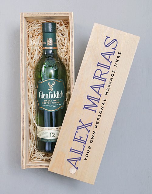 fathers-day Personalised Couples Photo Glenfiddich Crate