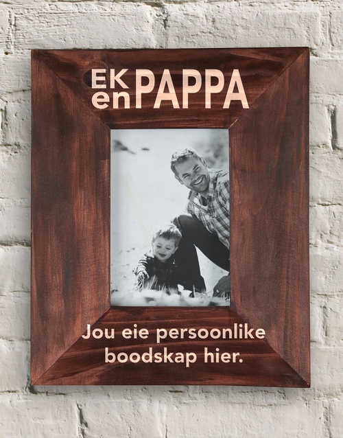 Personalised Ek En Pappa Frame fathers-day Personalised Ek En Pappa Frame