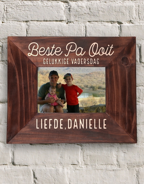 fathers-day Personalised Beste Pa Ooit Frame