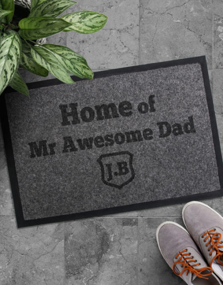 fathers-day Personalised Awesome Dad Doormat