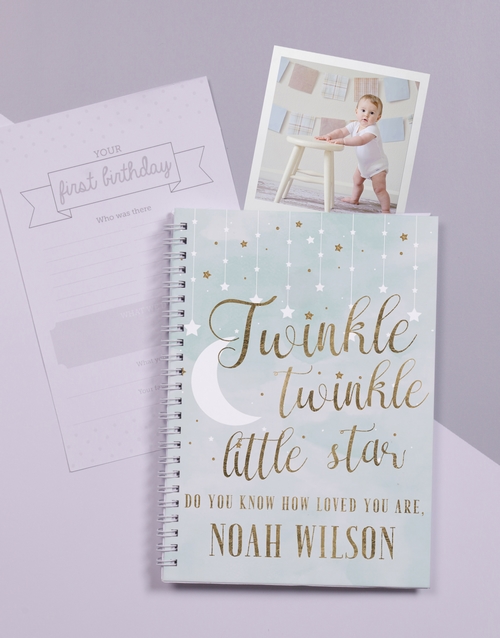 baby Personalised Twinkle Babys First Year Journal