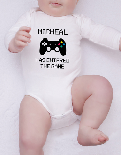 baby Personalised Player Onesie