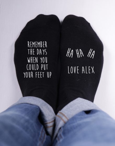 fathers-day Personalised Remember The Days Socks