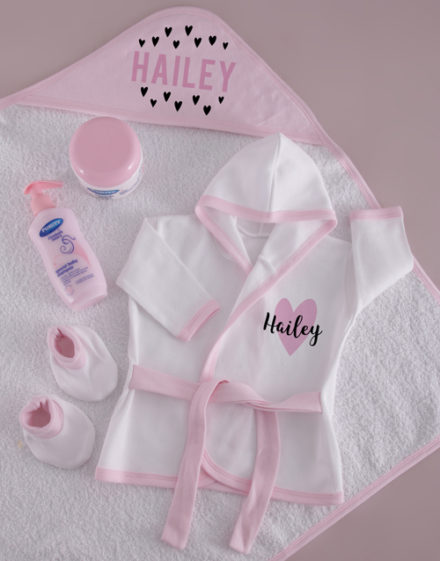 baby Personalised Tiny Hearts Spoil Set