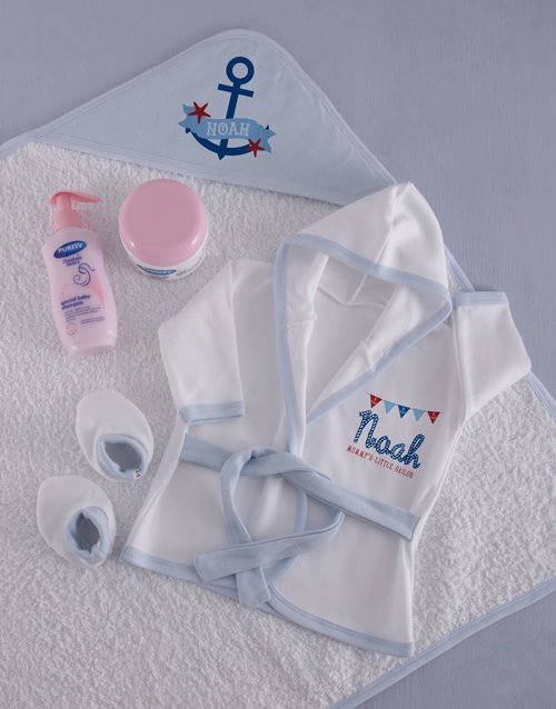 baby Personalised Little Sailor Spoil Set