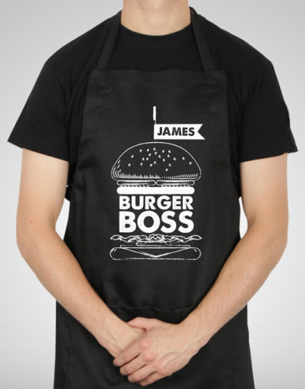 fathers-day Personalised Burger Boss Apron