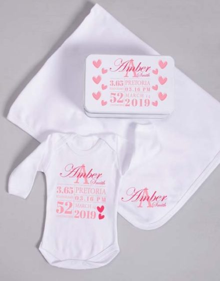 baby Personalised Baby Girl Birth Gift
