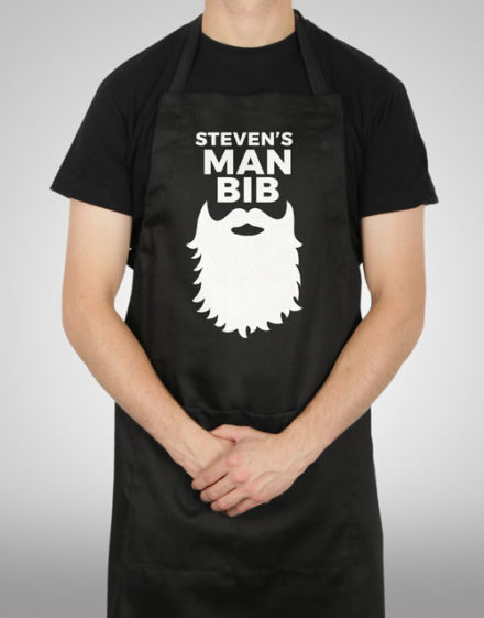 fathers-day Personalised Man Bib Apron