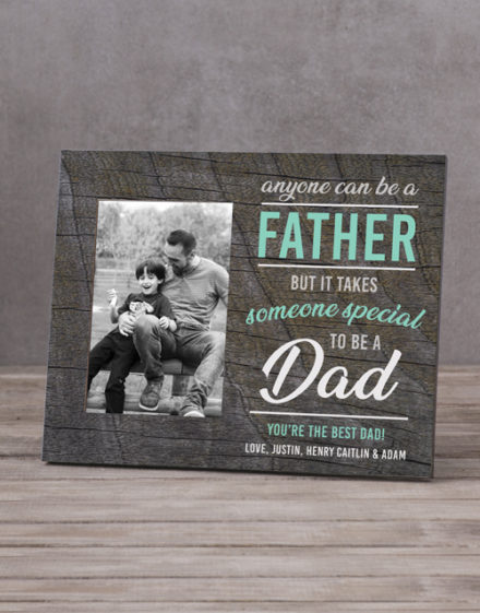 fathers-day Personalised Anyone Can Be A Father Photo Frame