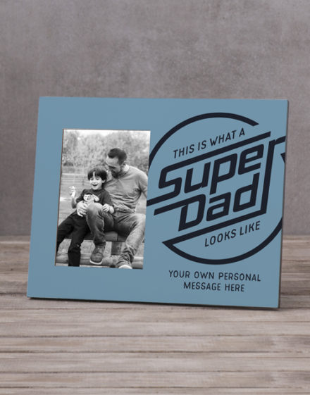 fathers-day Personalised Super Dad Photo Frame
