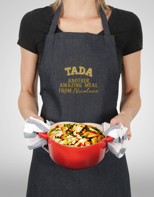 fathers-day Personalised Ta Da Apron