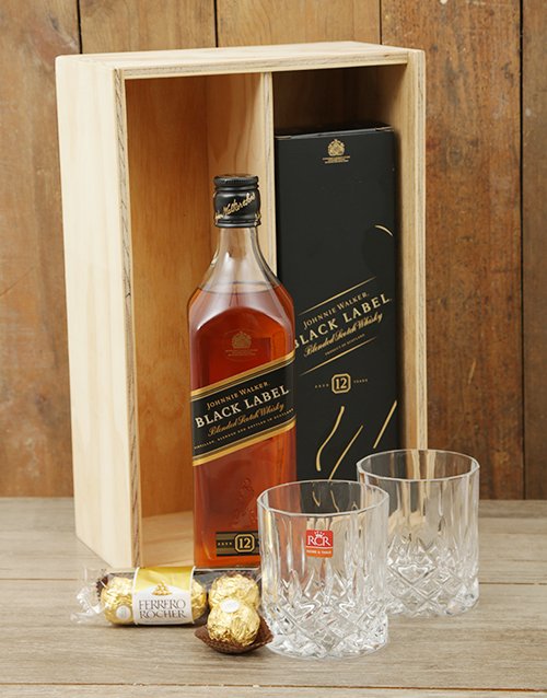 fathers-day Whisky and Crystal Tumblers Crate