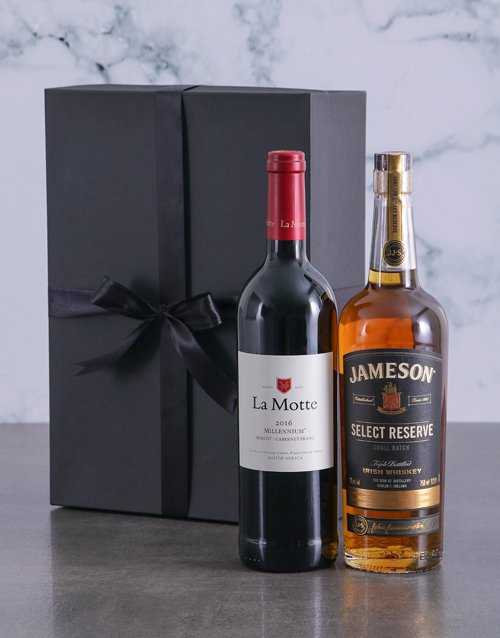 fathers-day Wine and Whiskey Duo Giftbox