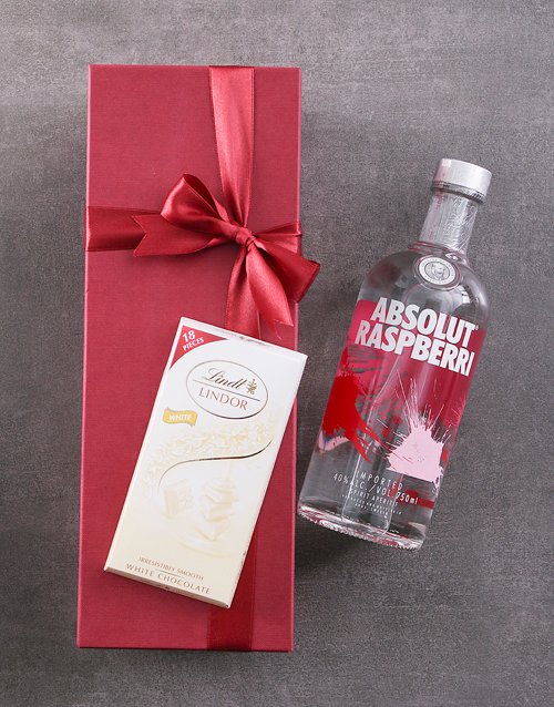 fathers-day Red Box of Absolut Raspberry