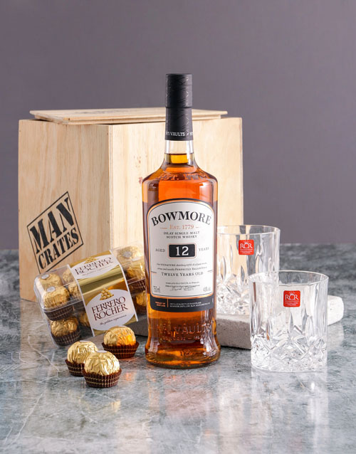 fathers-day Bowmore 12 Year Man Crate
