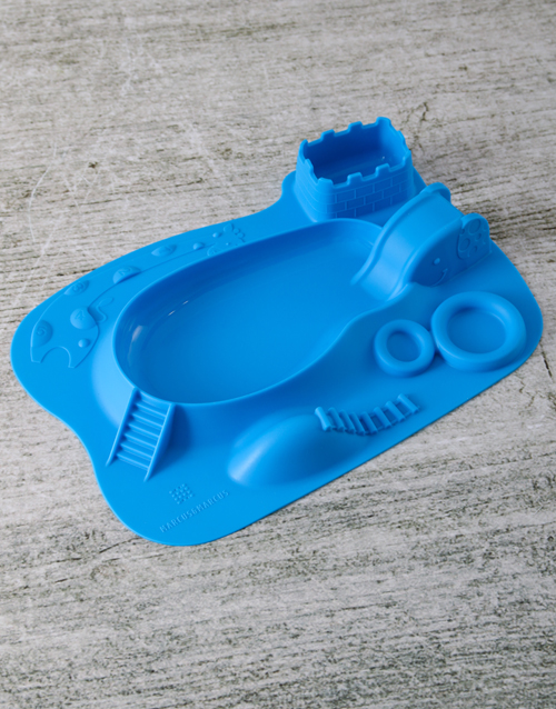 baby Blue Amusement Park Silicone Plate