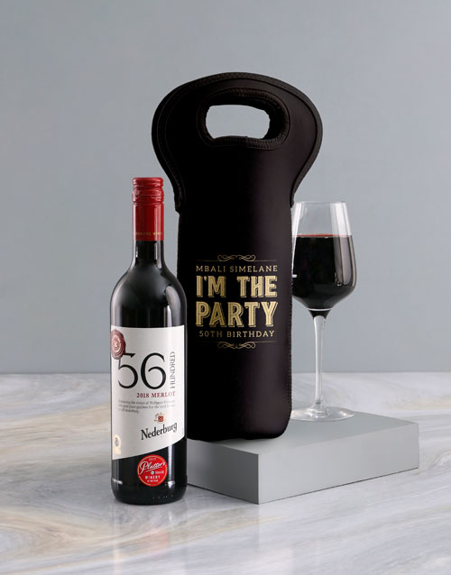 birthday Personalised Party Wine Carrier