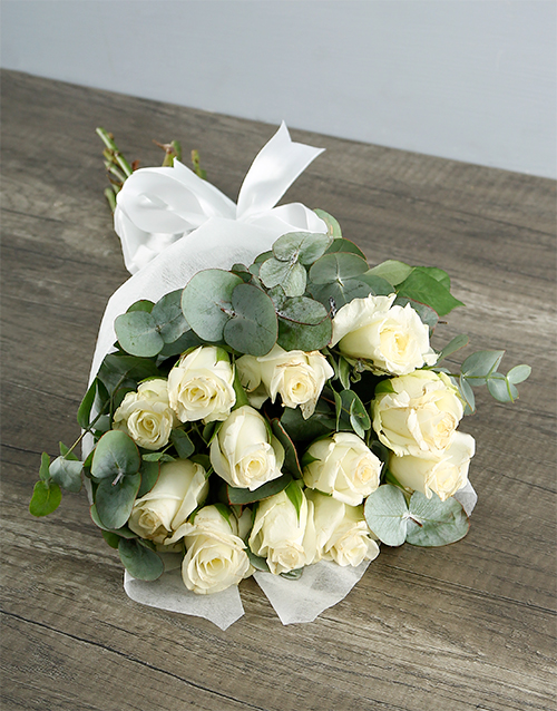 roses Bouquet of White Roses