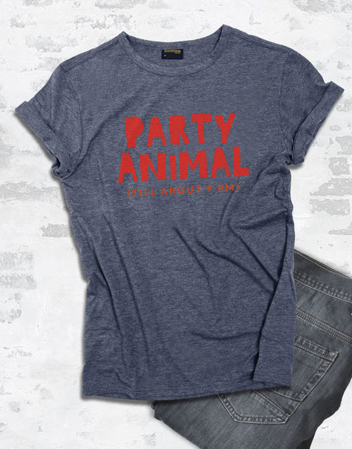 birthday Party Animal Graphic T Shirt