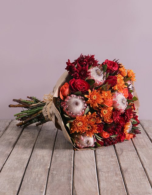 Autumnal Bouquet of Mixed Flowers Autumnal Bouquet of Mixed Flowers