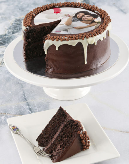 cakes Personalised Photo Chocolate Drip Cake