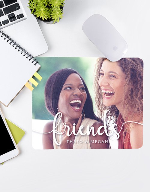 Personalised Friends Photo Mouse Pad Personalised Friends Photo Mouse Pad