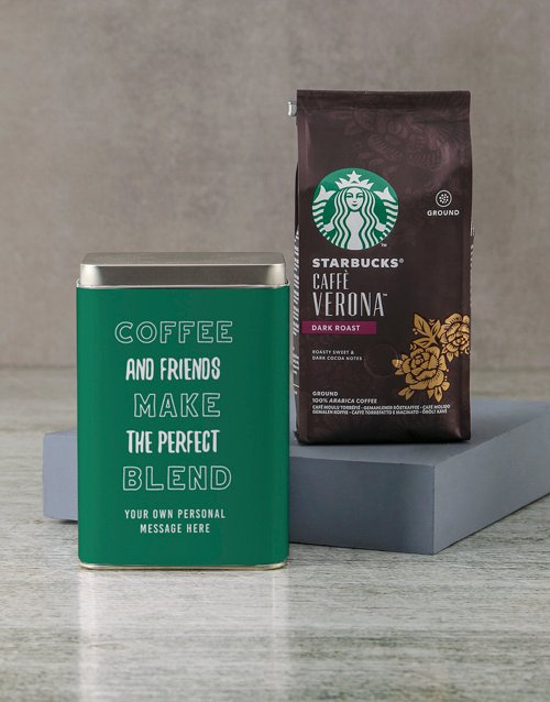 Personalised Starbucks Friendship Coffee Tin Personalised Starbucks Friendship Coffee Tin