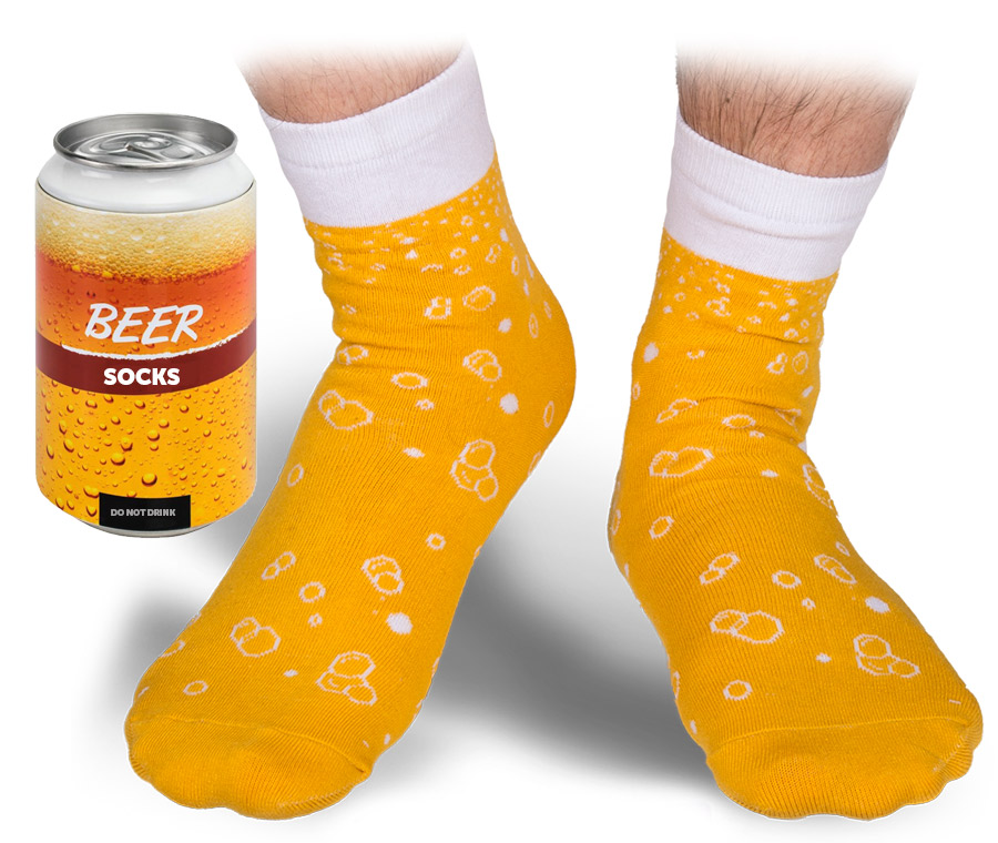 Beer Socks In A Can