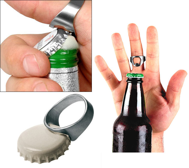 Beer Bottle Opener Ring