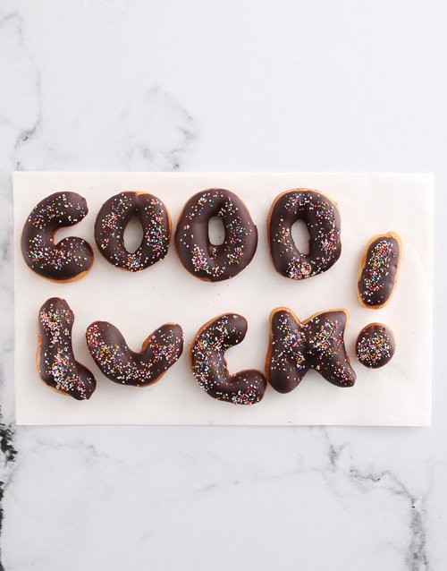 Good Luck Doughnut Letters