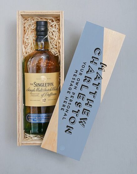 Personalised The Singleton Wooden Crate