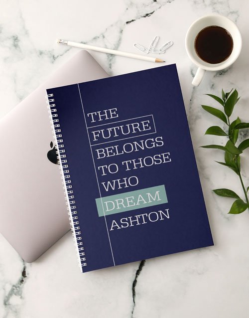 Personalised Future Dreams Notebook