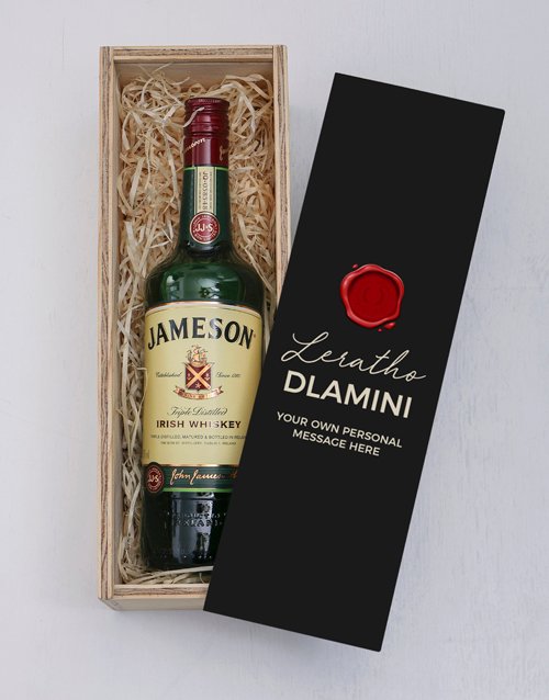 Personalised Vintage Seal Jameson Crate