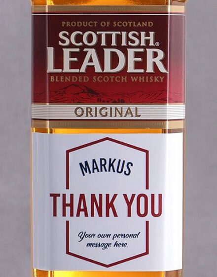 Personalised Thank You Scottish Leader