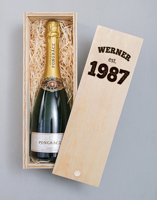 Personalised Established Printed Wine Crate