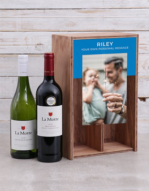 Personalised La Motte Wine Duo Crate