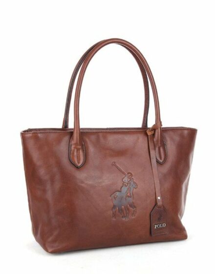 Polo Colorado Tote Handbag Brown