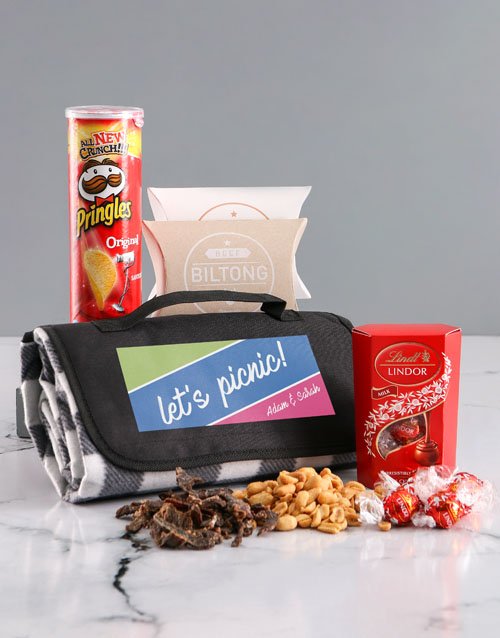 Personalised Lets Picnic Blanket