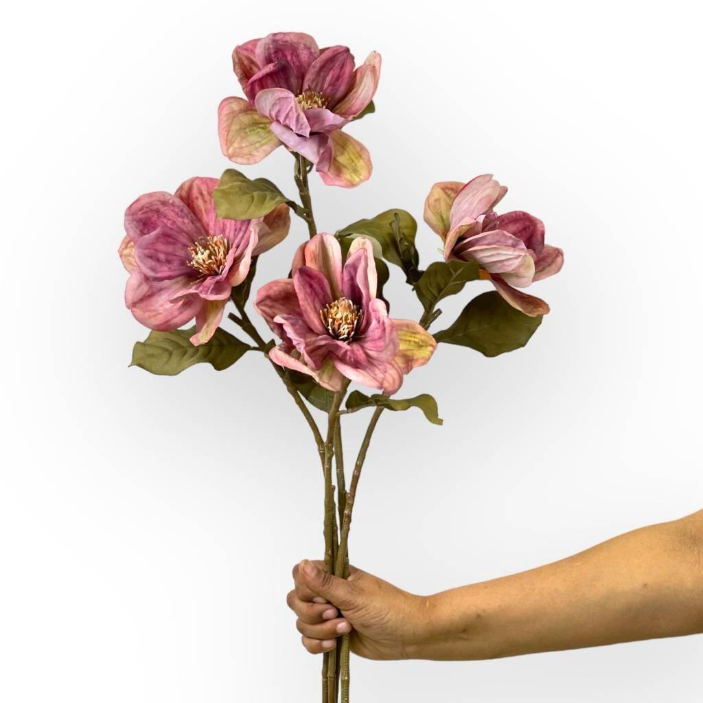 Magnolia Dark Mauve Artificial Flowers