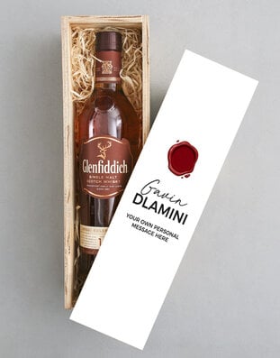 Personalised Vintage Seal Glenfiddich Crate