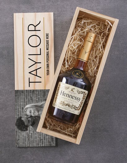 Personalised Hennessy Photo Crate — Father's Day cognac gift South Africa