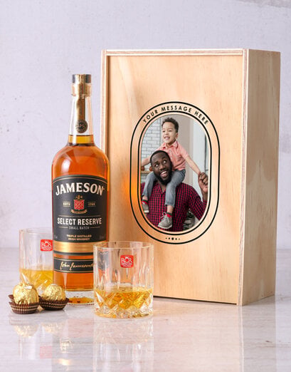 Personalised Vintage Frame Whiskey Crate