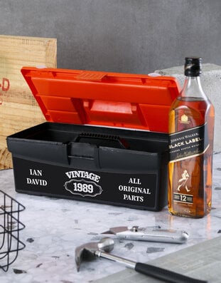 Personalised Vintage Spirits Toolbox