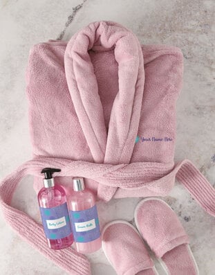 Personalised Vintage Blushing Gown Set