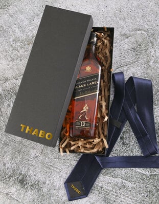Personalised Gentlemans Navy Gift Set